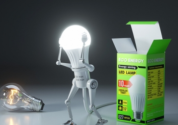 改用节能照明，减少建筑对环境影响