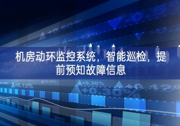 机房动环监控系统，智能巡检，提前预知故障信息