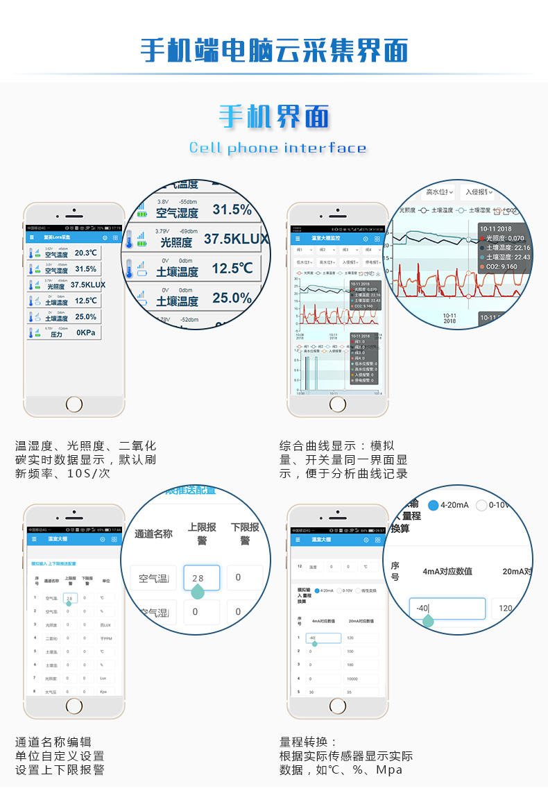 lora系列温度/湿度采集？槭只缑