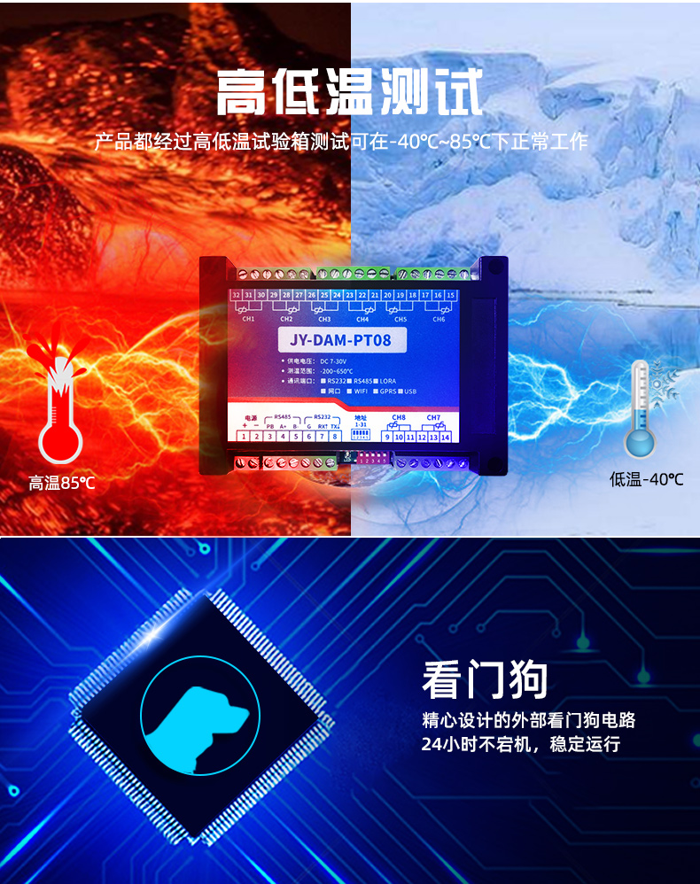 DAM-PT08 温度采集？楣δ