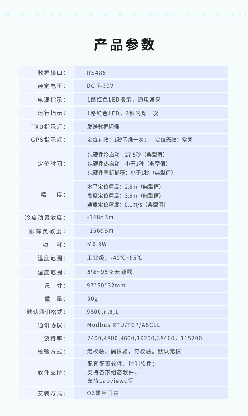 GPS-1000 工业级GPS/北斗定位？椴凡问