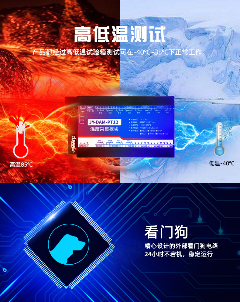 DAM-PT12 12路温度采集？楣δ